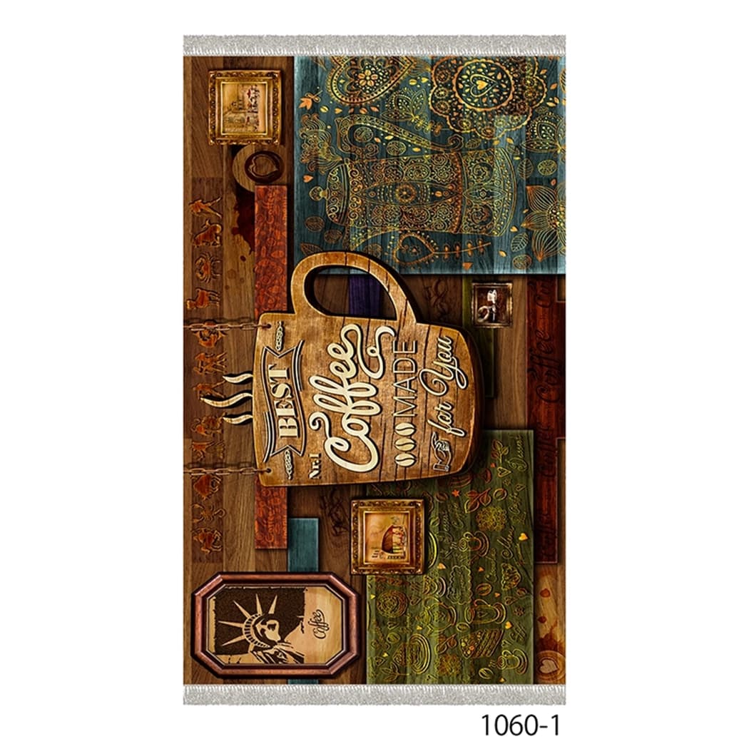 فرش آشپزخانه مدل باریستا و قهوه کد 1060 — تصویر ۵