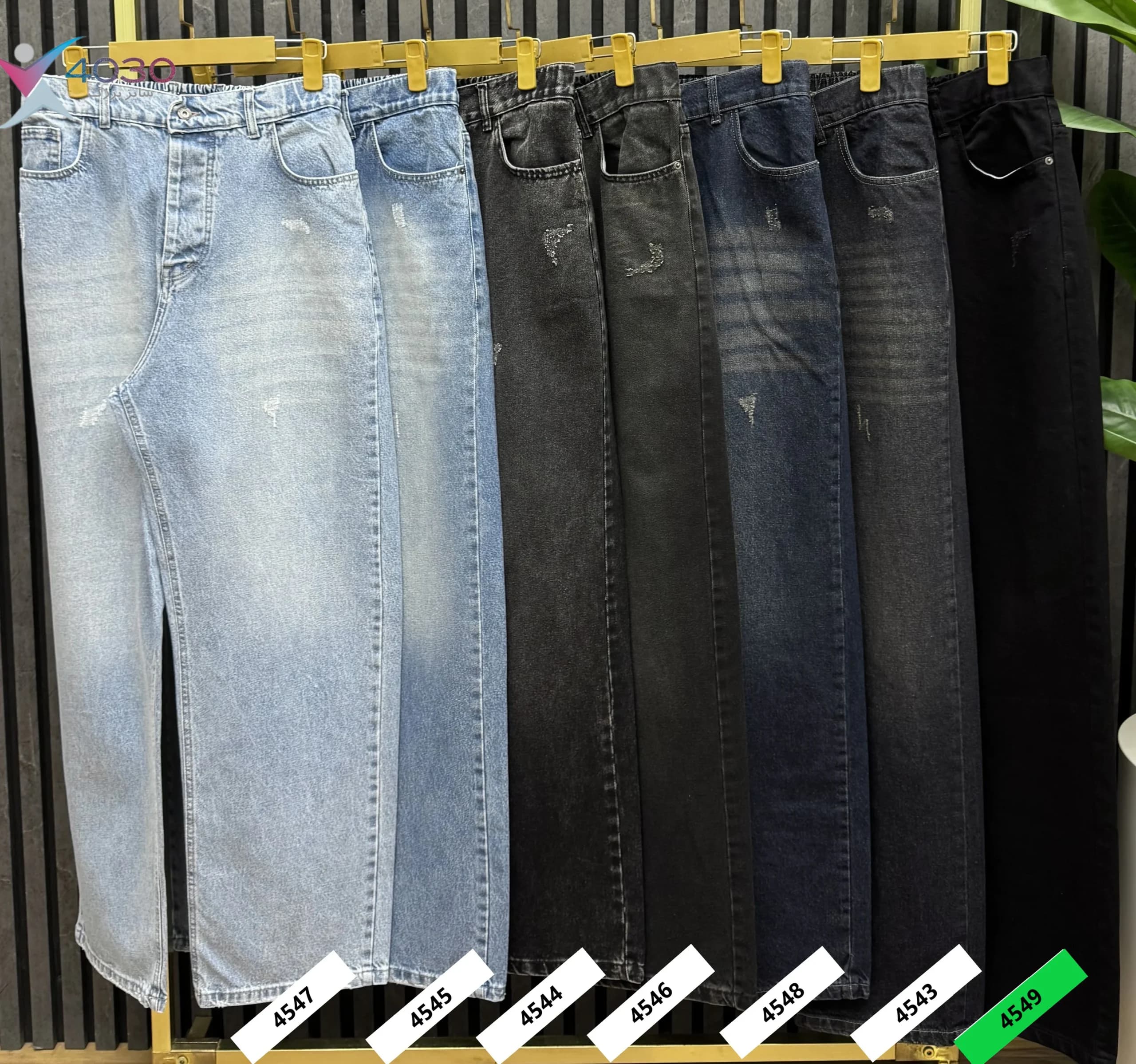 شلوار جین بگ استایل ZARA سایز بزرگ مردانه ( 4549 ) — تصویر ۴
