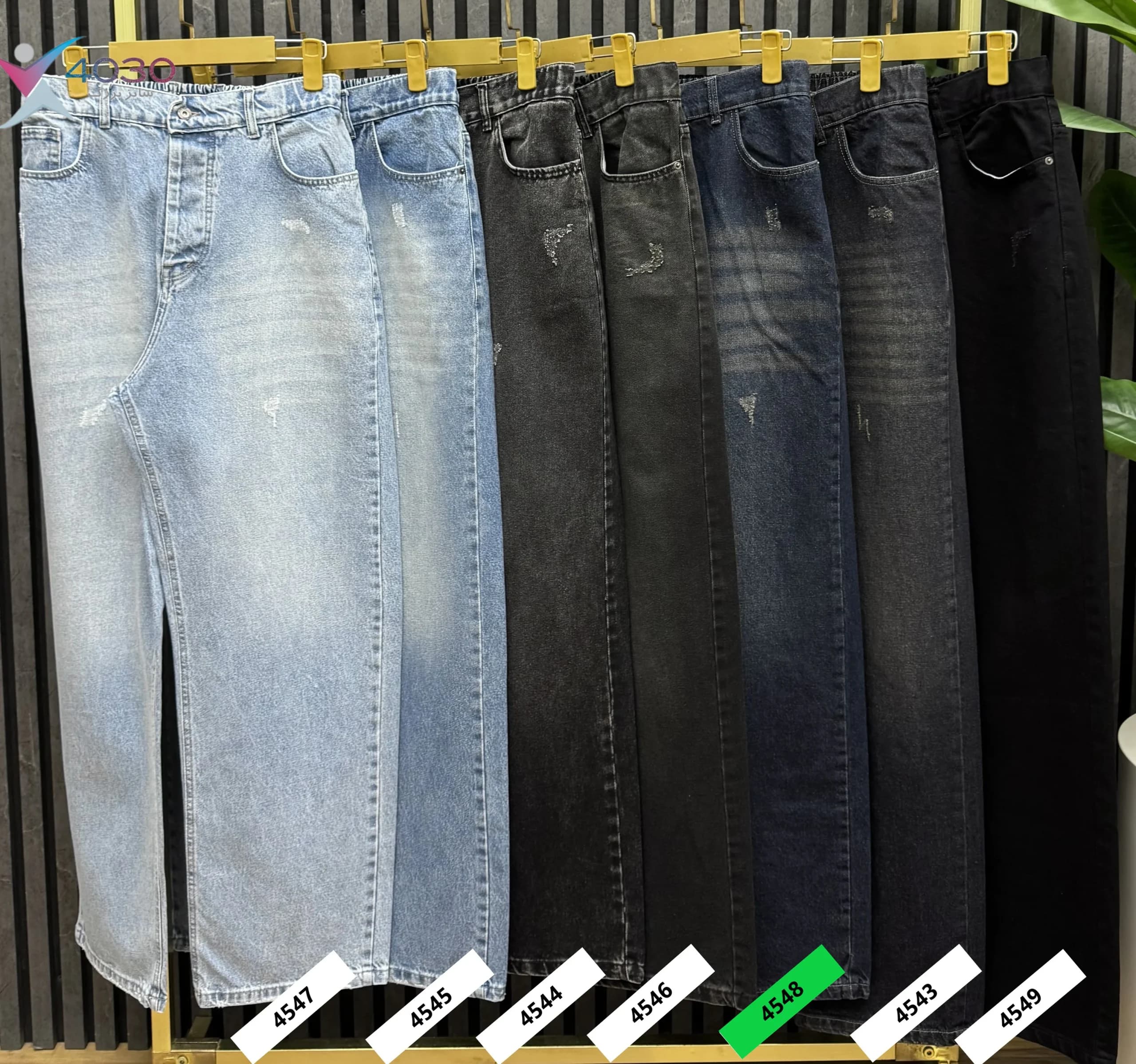شلوار جین بگ استایل ZARA سایز بزرگ مردانه ( 4548 ) — تصویر ۴