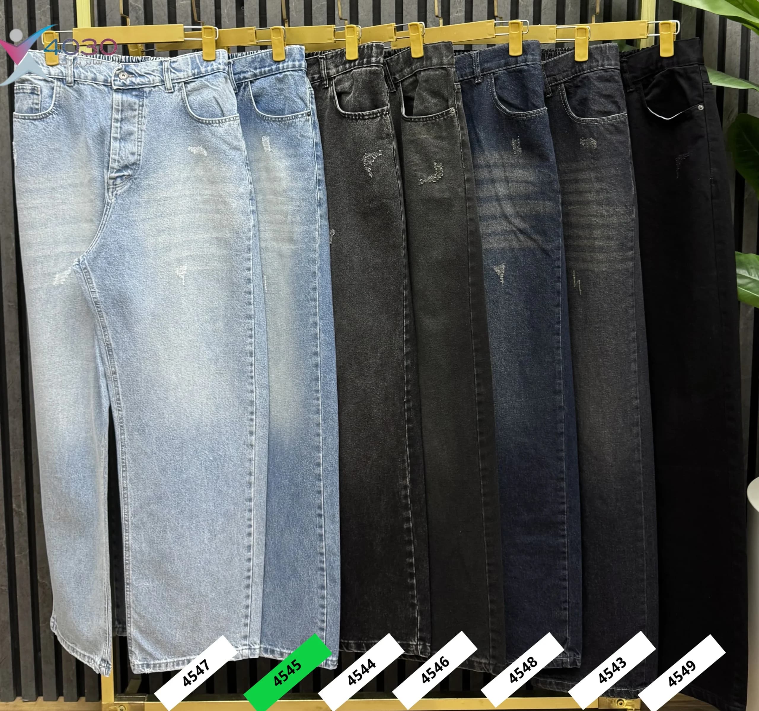 شلوار جین بگ استایل ZARA سایز بزرگ مردانه ( 4545 ) — تصویر ۸