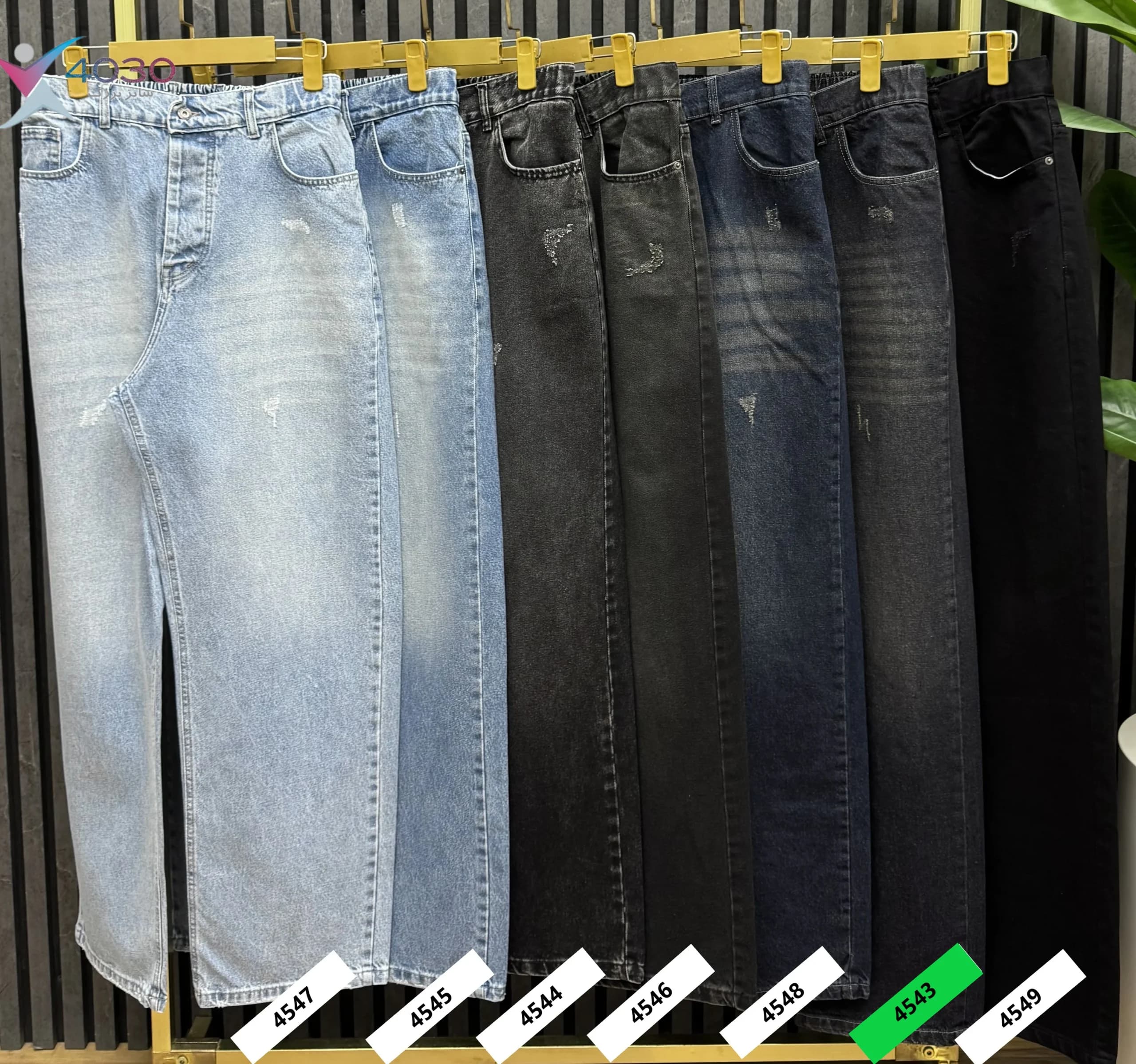 شلوار جین بگ استایل ZARA سایز بزرگ مردانه ( 4543 ) — تصویر ۴