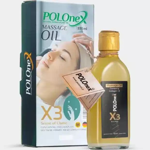روغن ماساژ حجم‌دهنده و سفت‌کننده X3 پولونکس | کلاژن مایع 150 میل — تصویر ۲