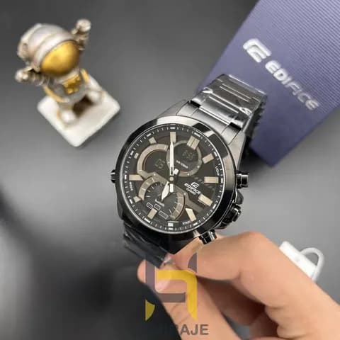 ساعت مردانه کاسیو ادیفایس کاسیو Edifice ECB-30DC-1A با بند استیل مشکی — تصویر ۴