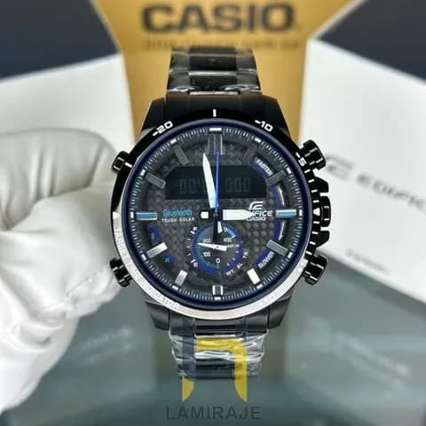 ساعت مچی اسپرت مردانه کاسیو ادیفایس کاسیو Edifice ECB-800DC-1A قاب و بند استیل مشکی — تصویر ۵