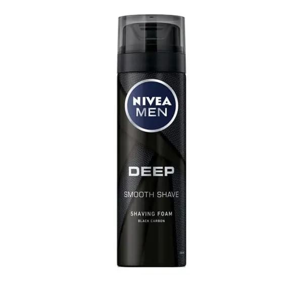 فوم اصلاح نیوآ (Nivea Men) مدل Deep Smooth Shave حجم 200 میلی‌لیتر — تصویر ۲