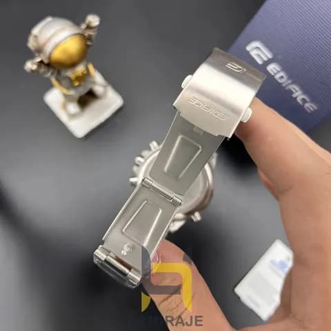 ساعت مردانه کاسیو ادیفایس کاسیو Edifice ECB-30D-1A بند استیل رنگ ثابت،مسترکوالیتی صفحه سرمه ای — تصویر ۴