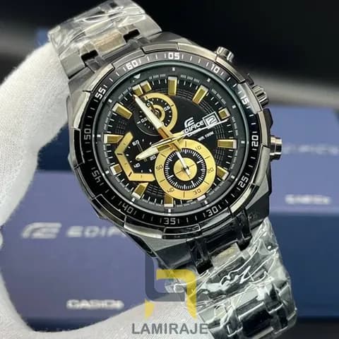ساعت مچی مردانه کاسیو ادیفایس کاسیو edifice EFR-539BK-1AV بند و قاب استیل رنگ ثابت مشکی — تصویر ۲
