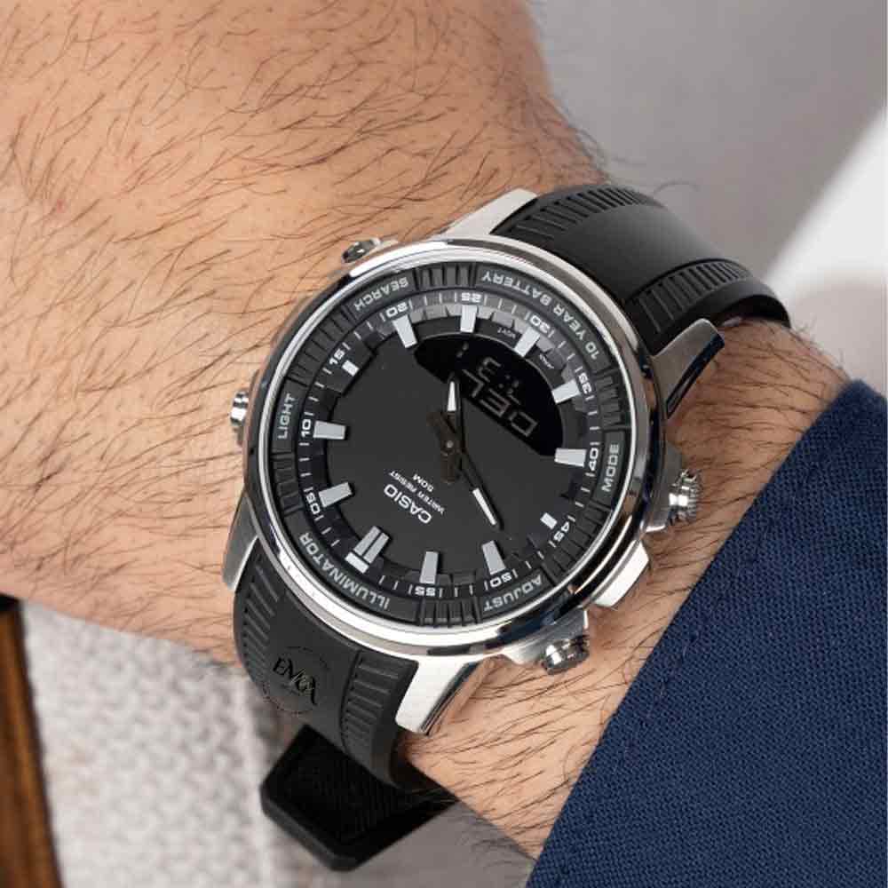 ساعت مچی مردانه کاسیو مدل AMW-870-1AV با بند رزین — تصویر ۶