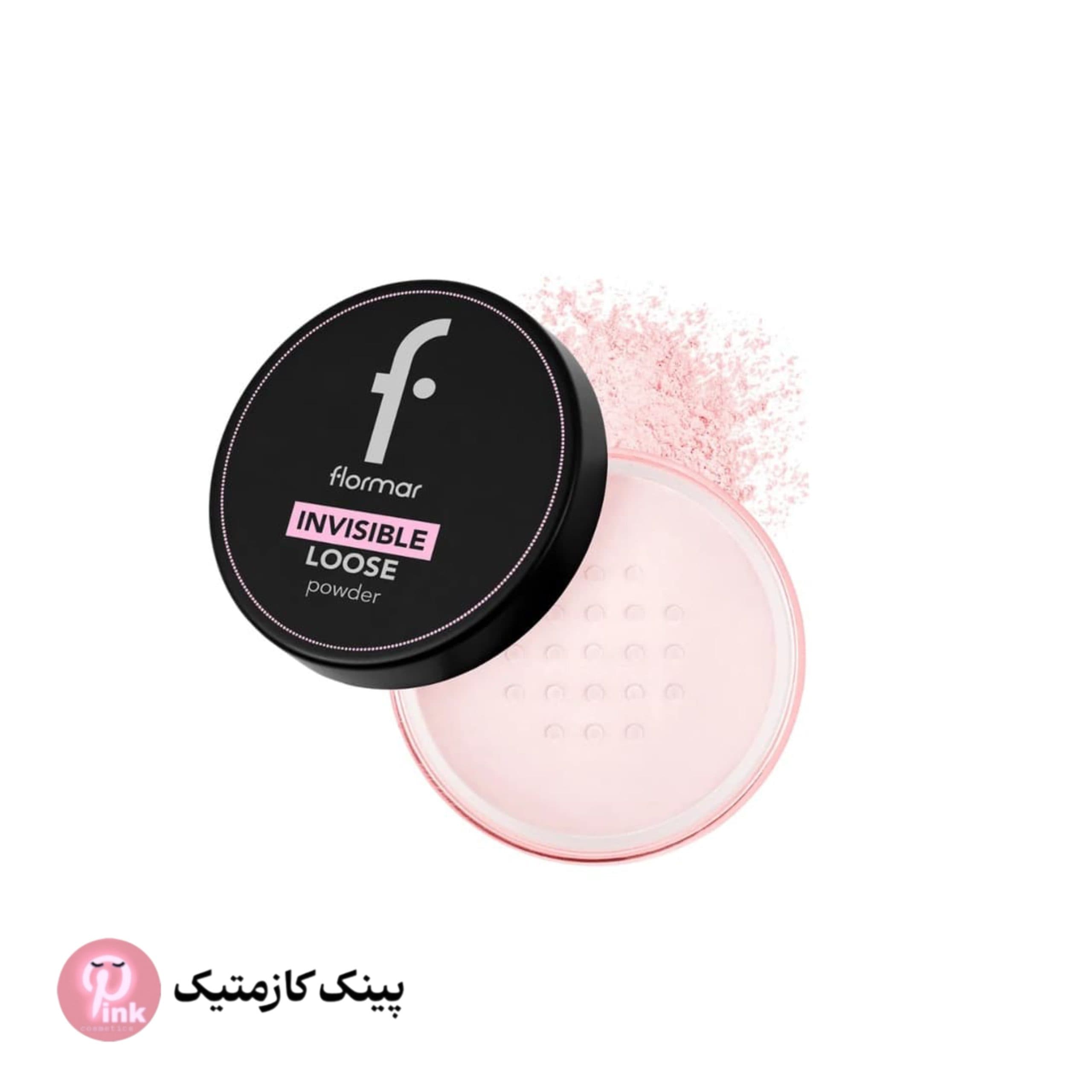 پودر فیکس صورتی فلورمار رنگ Bubble Gum | Flormar Invisible Loose Powder 003