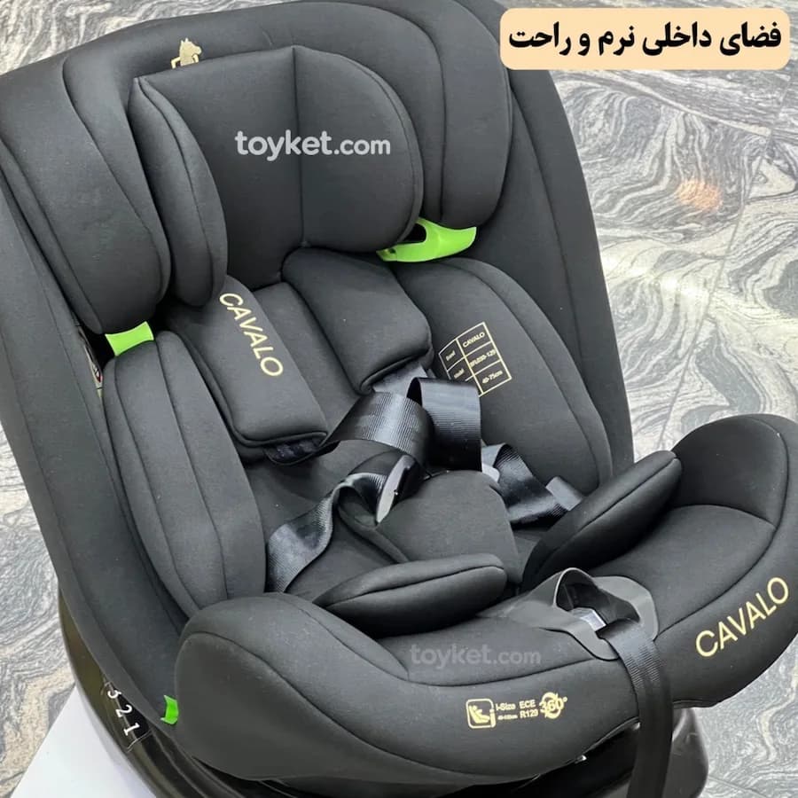صندلی ماشین ۳۶۰ درجه کاوالو Cavalo مدل جک دار — تصویر ۴