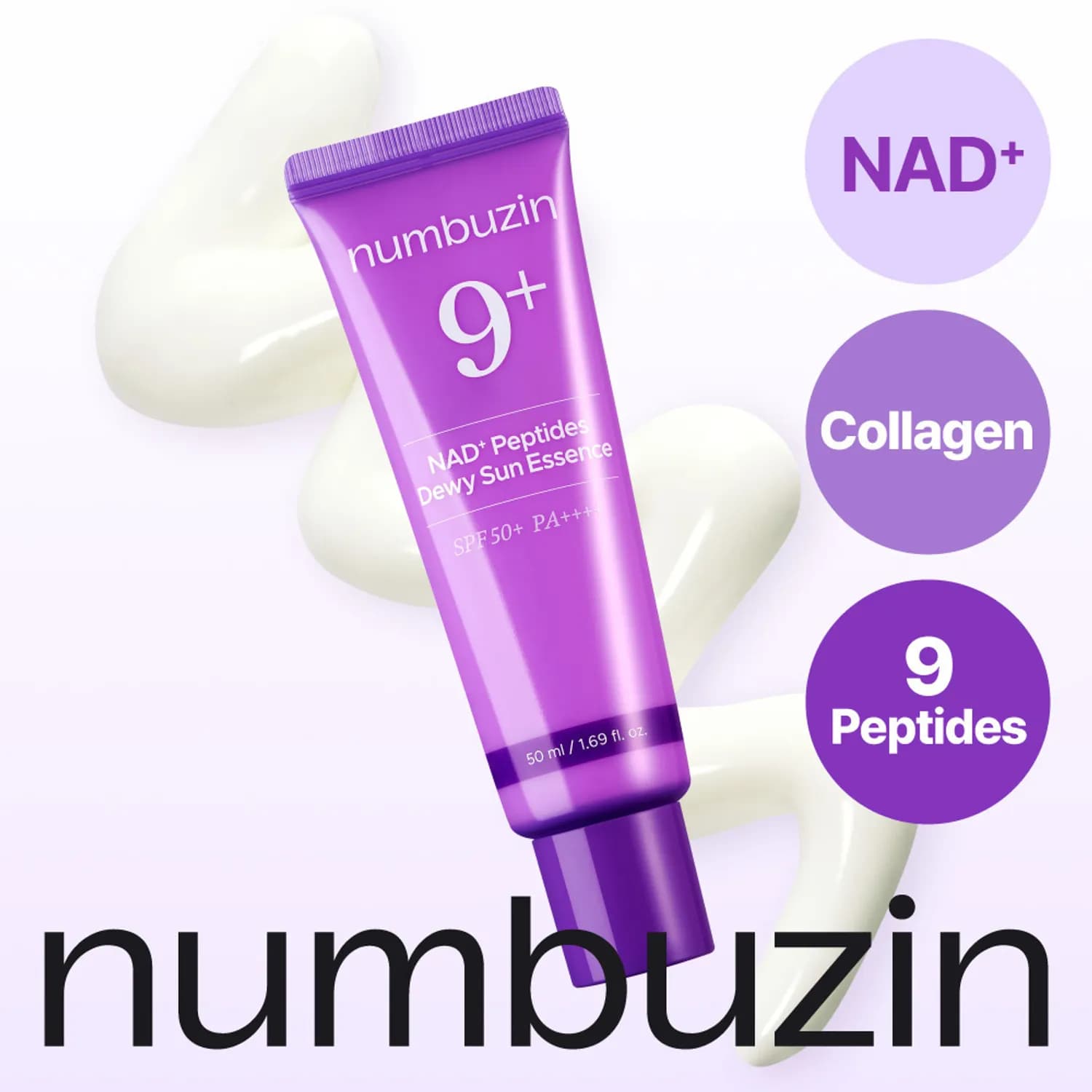 ضد آفتاب نامبوزین شماره 9 پلاس جوانساز| Numbuzin No.9 NAD+ Peptide Dewy Sun Essence — تصویر ۴