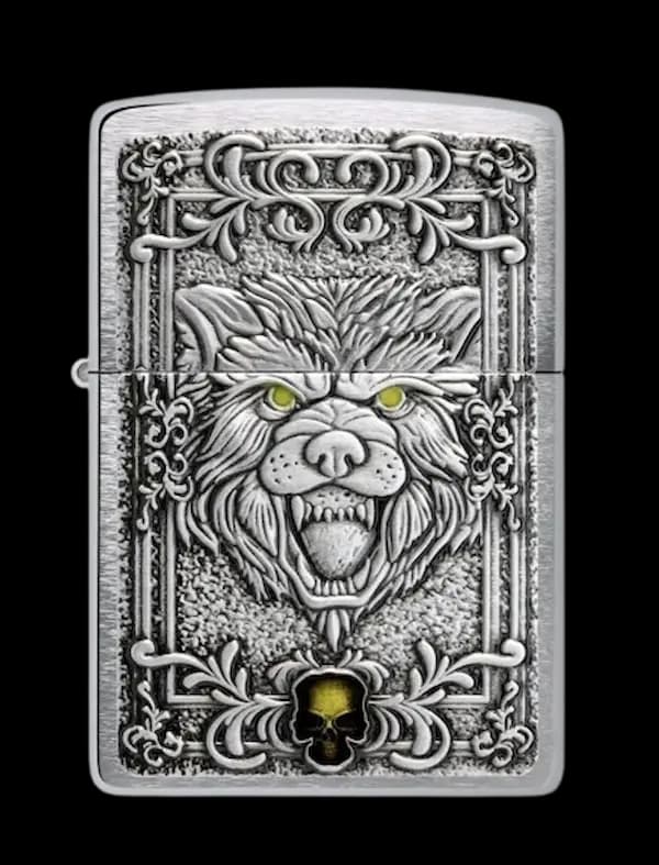 فندک زیپو مدل 48690 گرگ آتشین | FIRECE WOLF — تصویر ۵