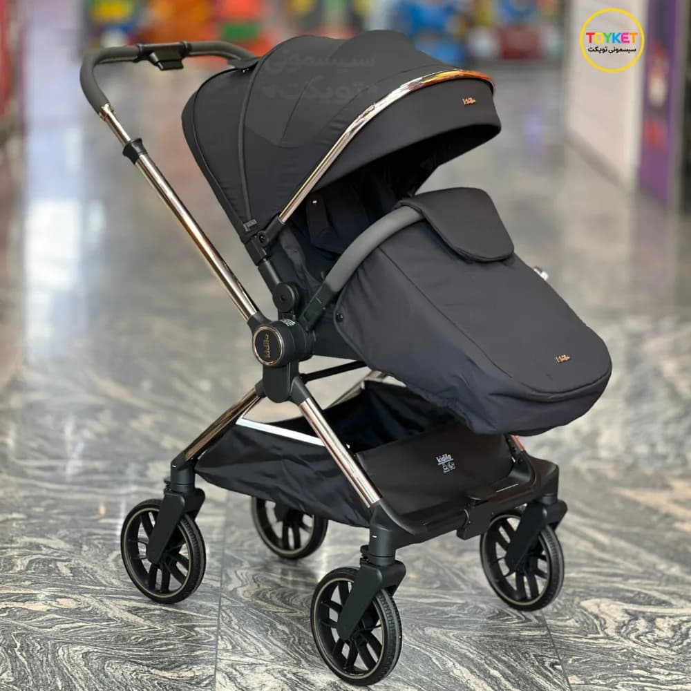 کالسکه کیدیلو مدل D908 چهار چرخ ۳۶۰ درجه Kidilo — تصویر ۱۰