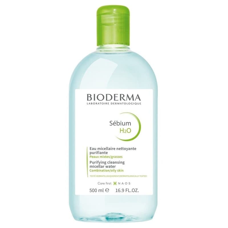 میسلار واتر سبز بایودرما | Bioderma Sebium H2O Micellar Water — تصویر ۵