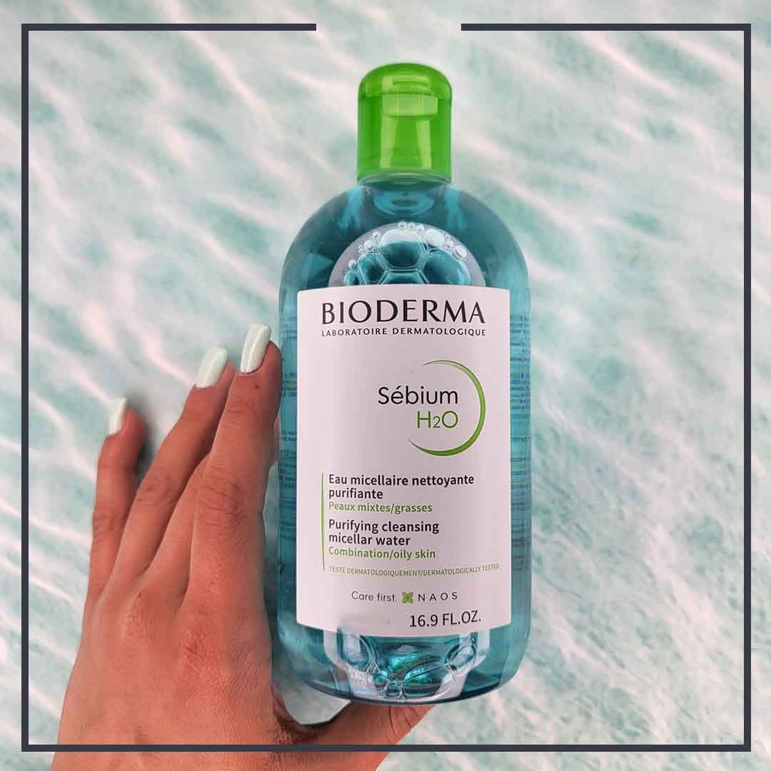 میسلار واتر سبز بایودرما | Bioderma Sebium H2O Micellar Water — تصویر ۱۲