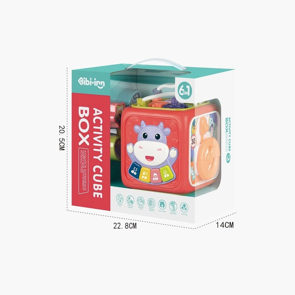 اسباب بازی مکعب آموزشی ۶ کاره کودک ibi irn مدل Activity Cube — تصویر ۸