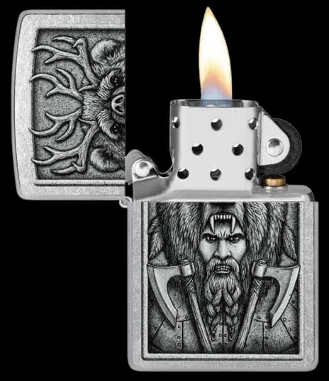 فندک زیپو مدل 48731 طرح بربر (Barbarian Design) — تصویر ۲