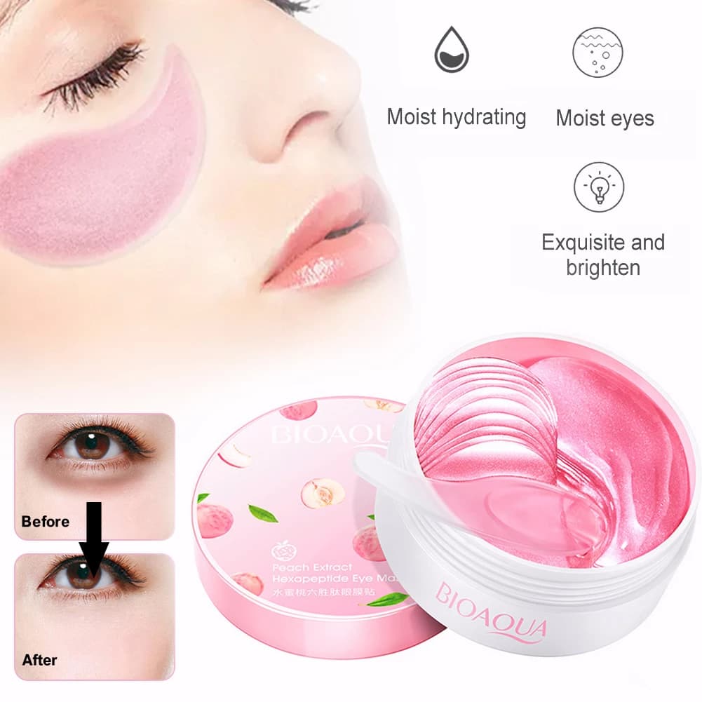 پچ زیر چشم هلو بیوآکوا | Bioaqua Peach Eye Patch — تصویر ۲