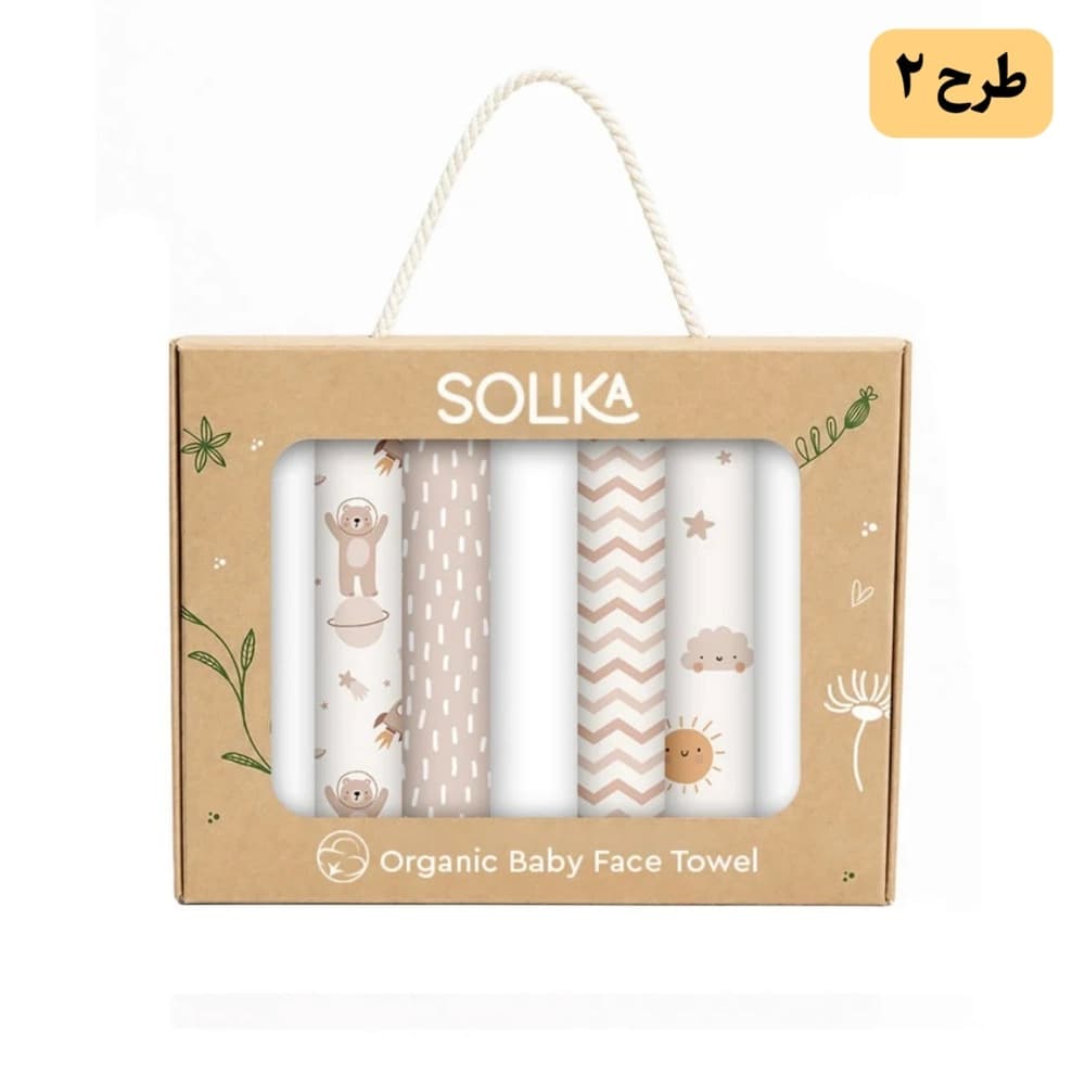 دستمال صورت نوزاد سلیکا ۷ عددی Solika — تصویر ۴