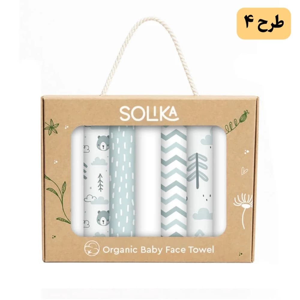 دستمال صورت نوزاد سلیکا ۷ عددی Solika — تصویر ۸