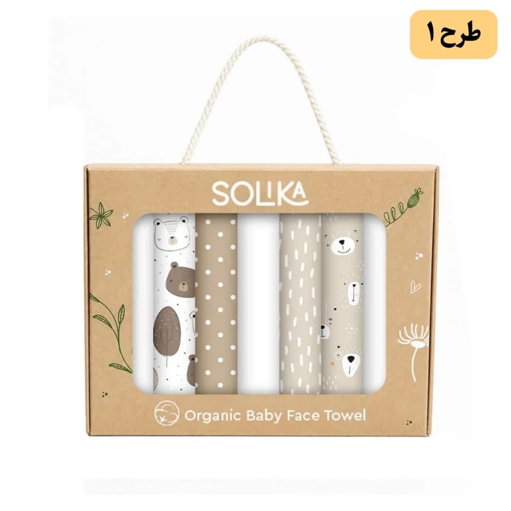 دستمال صورت نوزاد سلیکا ۷ عددی Solika — تصویر ۲