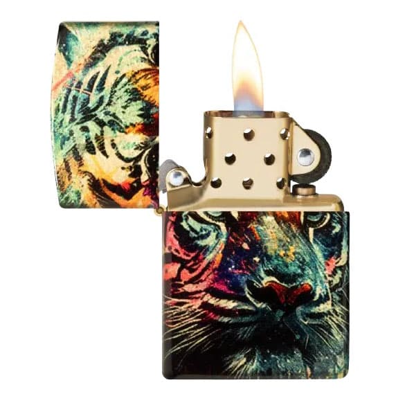فندک زیپو مدل 46145 Painted Tiger Design — تصویر ۸