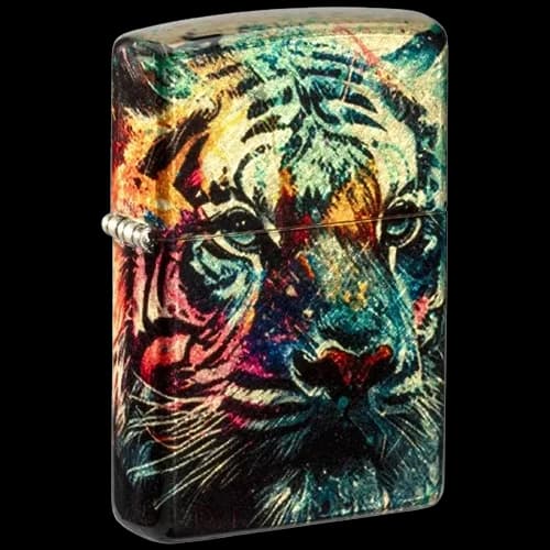 فندک زیپو مدل 46145 Painted Tiger Design — تصویر ۴