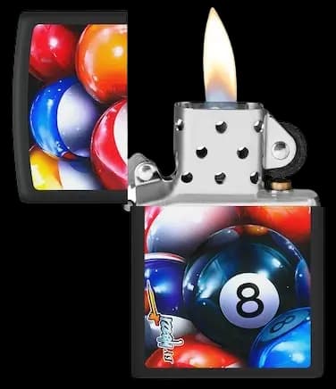 فندک زیپو مدل 218 MAZZI 8BALL — تصویر ۲