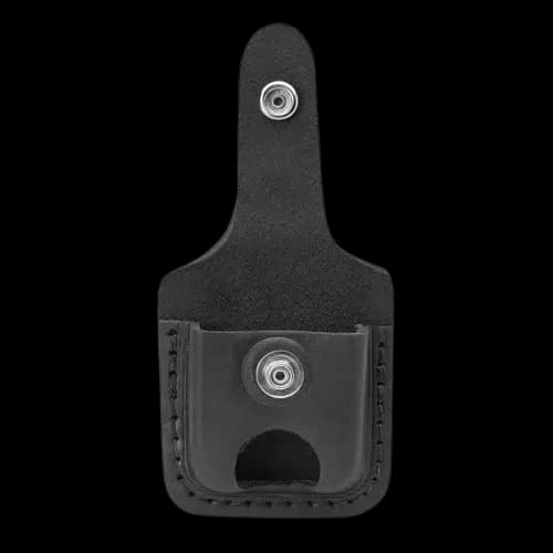 کیف چرمی مشکی فندک زیپو مدل Thumb Notch (شیار انگشتی) — تصویر ۶