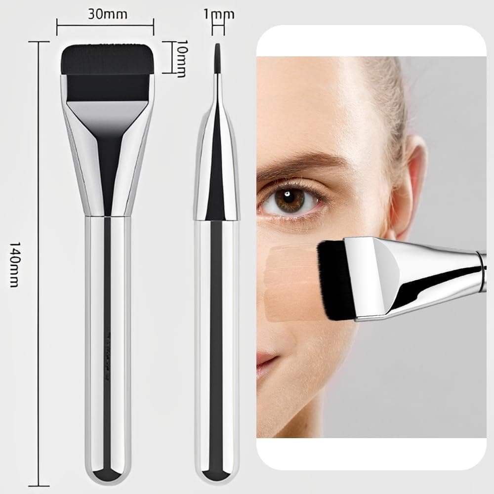 براش تخت آرایشی فلت کانسیلر و کرم‌پودر | Flat Concealer & Foundation Brush — تصویر ۲