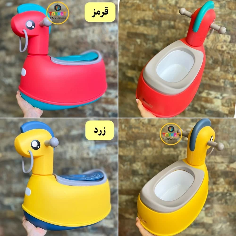 قصری و توالت آموزشی کودک طرح اسب — تصویر ۷