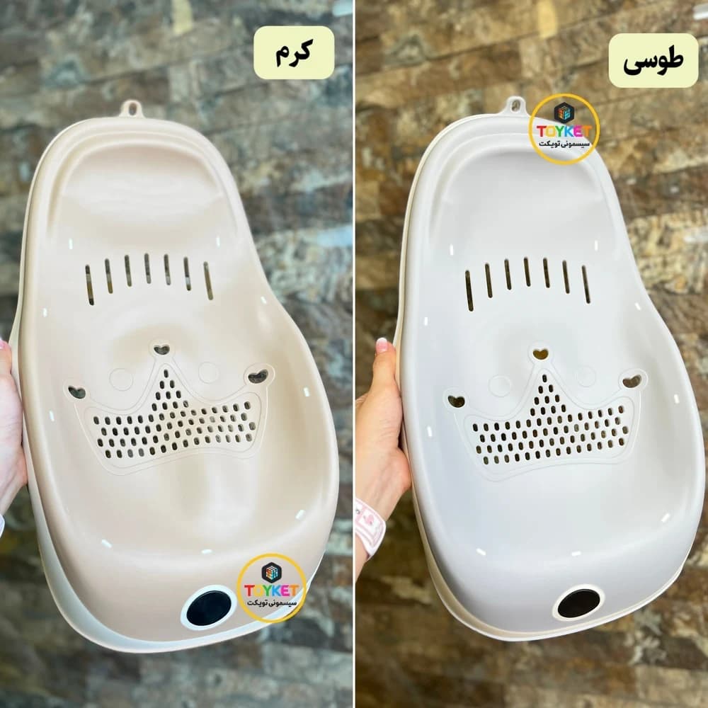 آسان شور سیلیکونی حمام نوزاد طرح تاج — تصویر ۳
