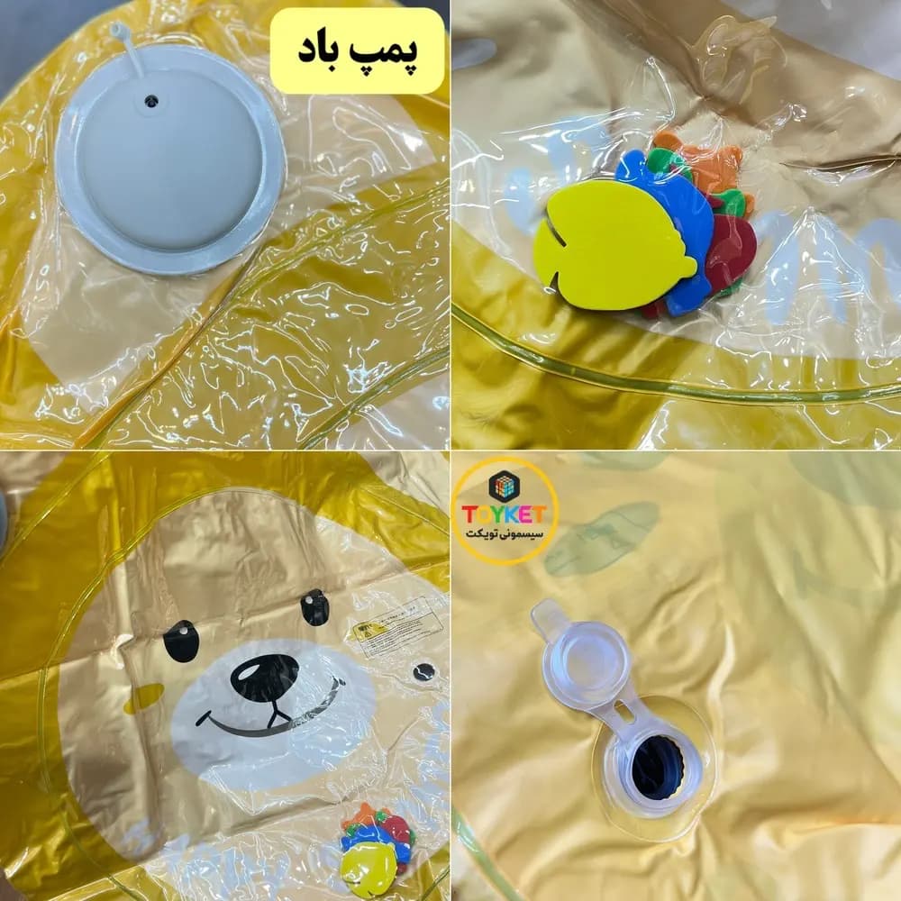 واترمت نوزاد طرح خرسی به همراه پمپ باد — تصویر ۸