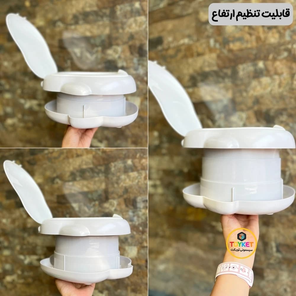 قصری و توالت آموزشی پرتابل کودک طرح جوجه و پنگوئن — تصویر ۹