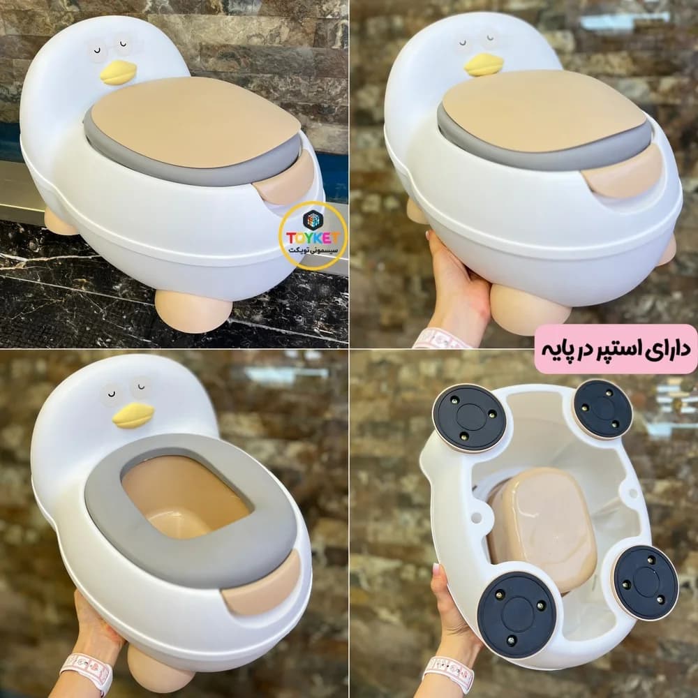 قصری و توالت آموزشی کودک طرح اردک — تصویر ۲