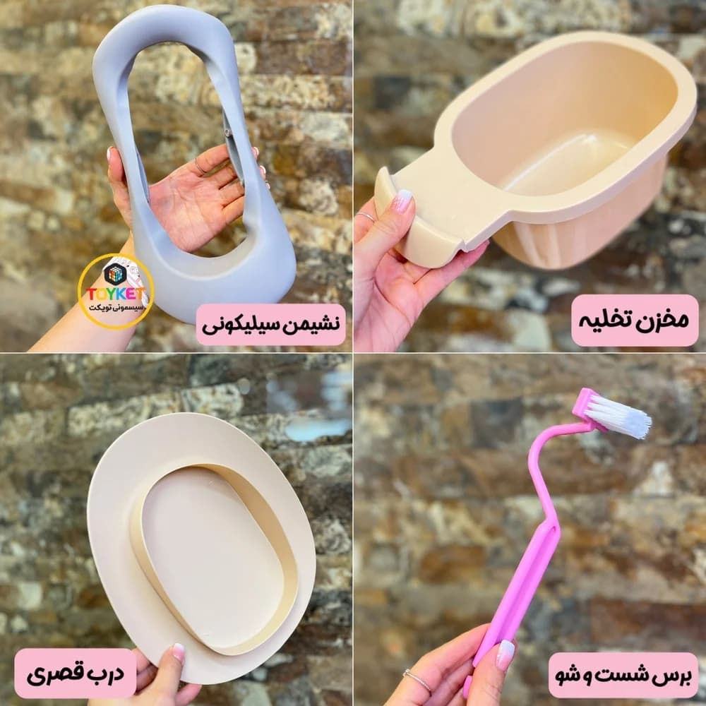 قصری و توالت آموزشی کودک طرح اردک — تصویر ۳