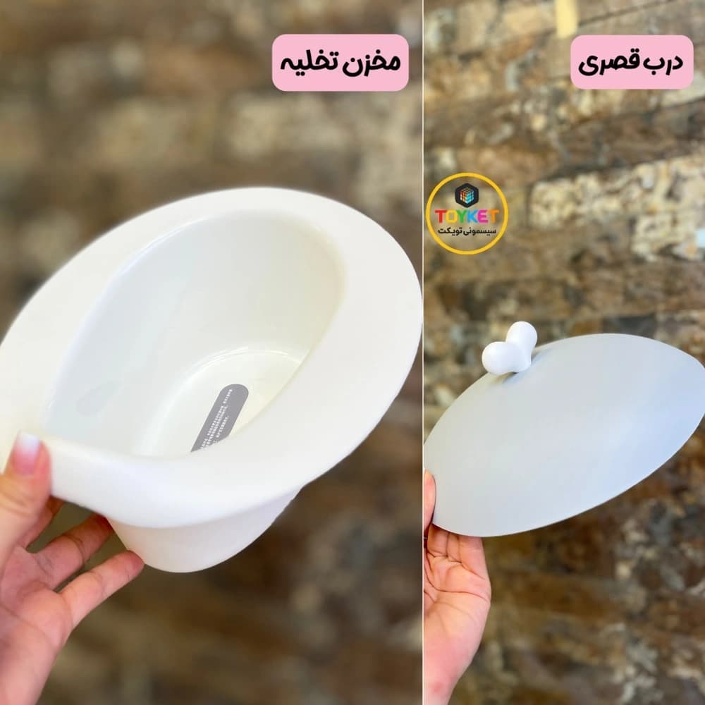 قصری و توالت آموزشی کودک طرح دلفین — تصویر ۳