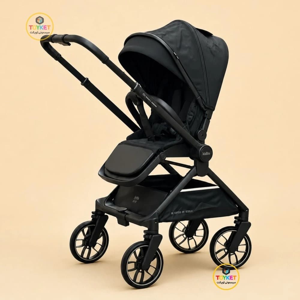 کالسکه کیدیلو مدل Kidilo D901 چهار چرخ ۳۶۰ درجه — تصویر ۱۱