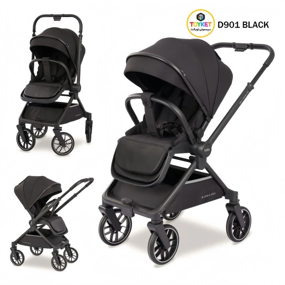 کالسکه کیدیلو مدل Kidilo D901 چهار چرخ ۳۶۰ درجه
