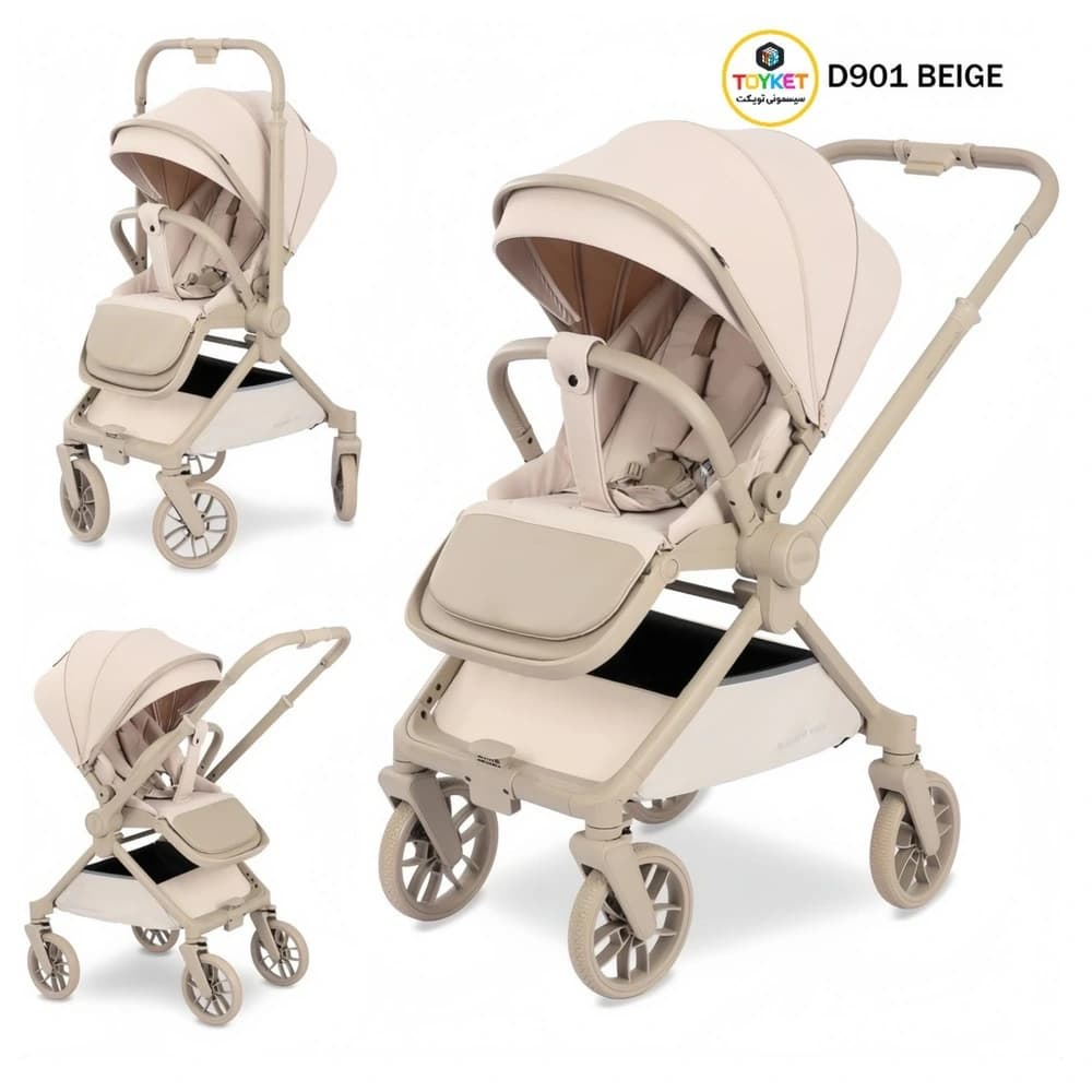 کالسکه کیدیلو مدل Kidilo D901 چهار چرخ ۳۶۰ درجه — تصویر ۲