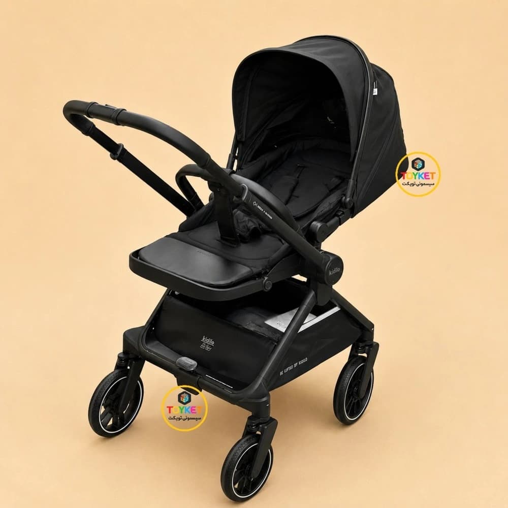 کالسکه کیدیلو مدل Kidilo D901 چهار چرخ ۳۶۰ درجه — تصویر ۳