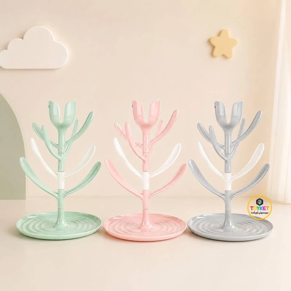 آبچکان شیشه شیر و لوازم کودک کیکابو Kikkaboo مدل Tulip — تصویر ۸