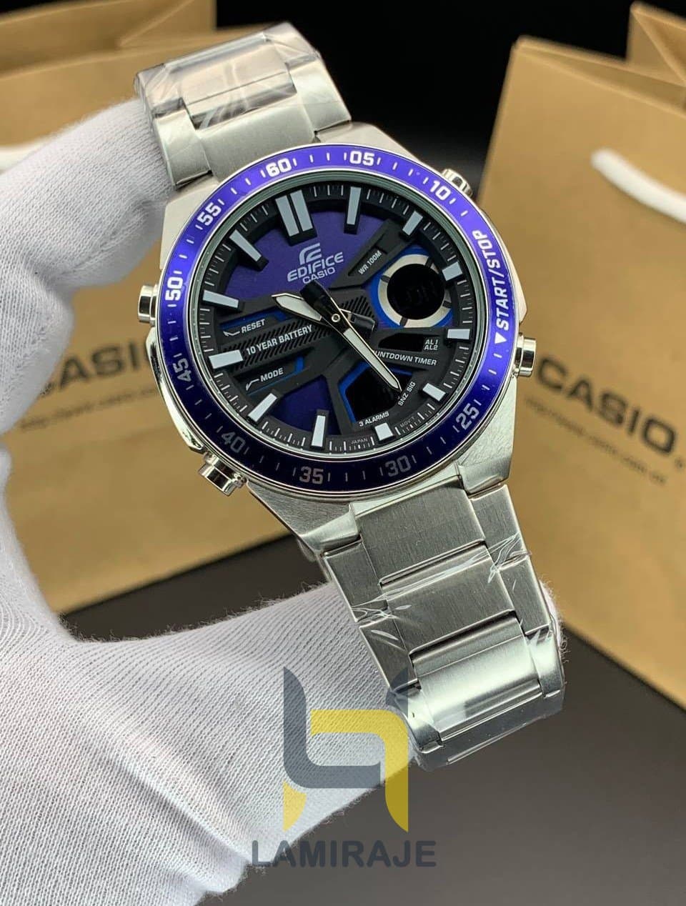 ساعت مردانه کاسیو ادیفایس کاسیو Edifice EFV-C110D-2AV با بند استیل — تصویر ۵
