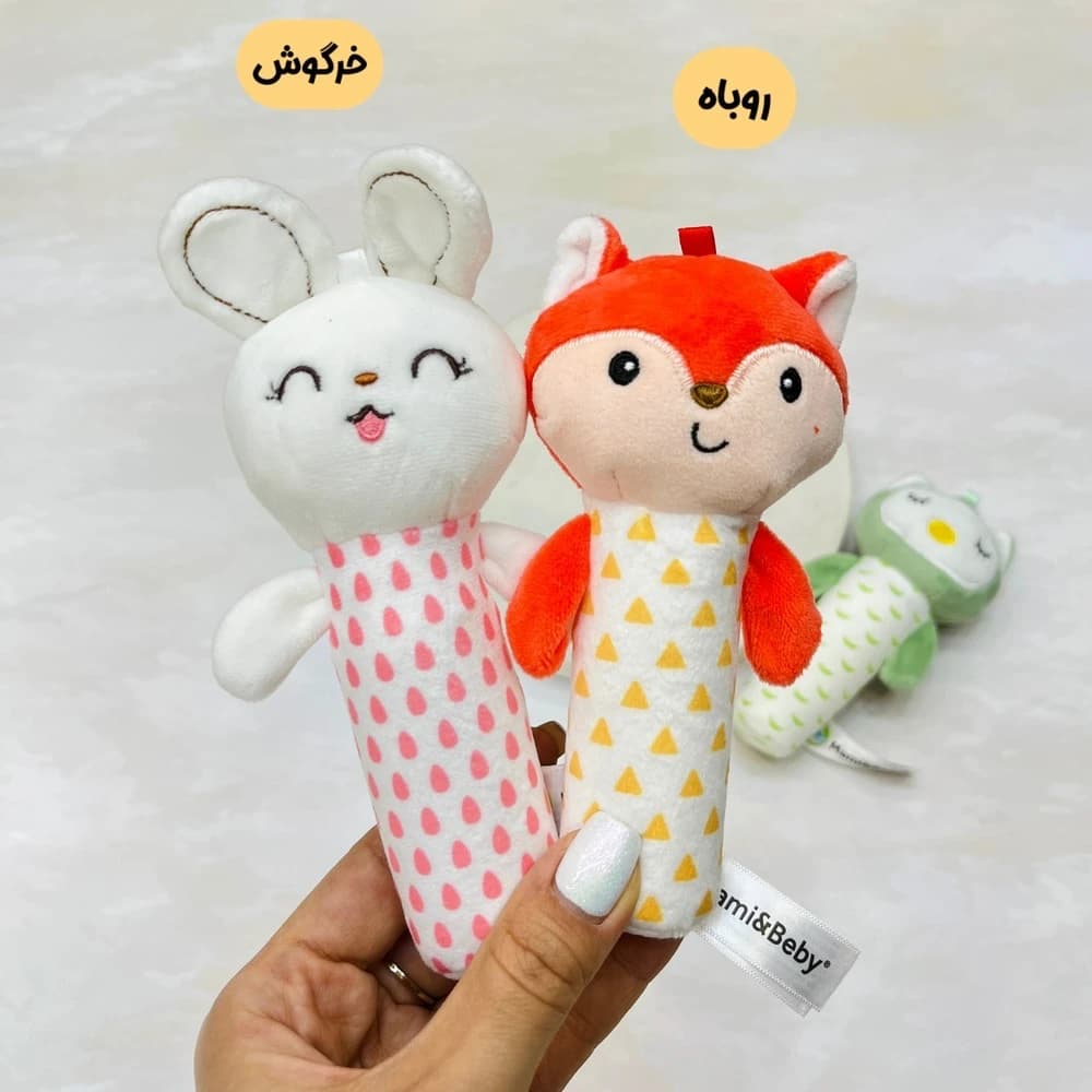 جغجغه سوسیسی پولیشی دوکاره نوزاد Mami&Beby — تصویر ۷