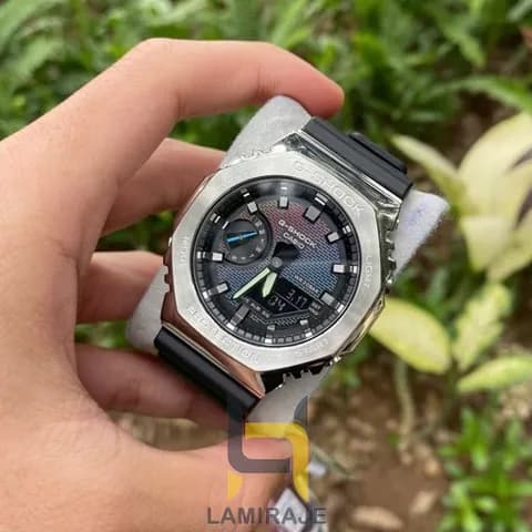 ساعت مچی مردانه کاسیو GM2100RW1ADR بند رزین مشکی — تصویر ۸