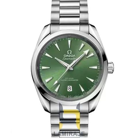 ساعت مردانه امگا سیمستر امگا SEAMASTER Aqua Terra، صفحه سبز اتوماتیک استیل