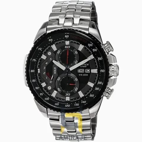 ساعت مچی مردانه کاسیو ادیفایس کاسیو edifice EF-558D-2AVاستیل صفحه مشکی — تصویر ۴