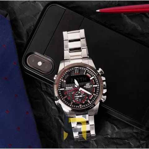 ساعت مردانه کاسیو ادیفایس کاسیو Edifice ECB-800DB-1ADR استیل رنگ ثابت — تصویر ۱۰