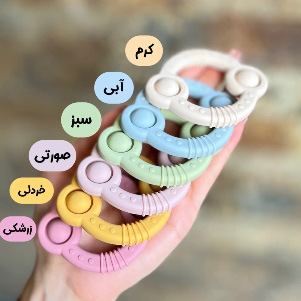 دندانگیر سیلیکونی فیجت‌ دار SATU — تصویر ۲