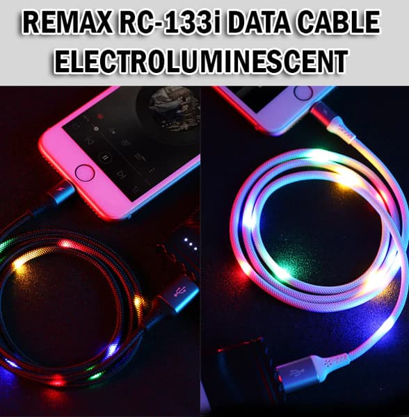 کابل شارژ و انتقال داده چراغ دار لایتنینگ آیفون برند Remaxمدل<span style="font-family:Tahoma">RC-133i</span> — تصویر ۷